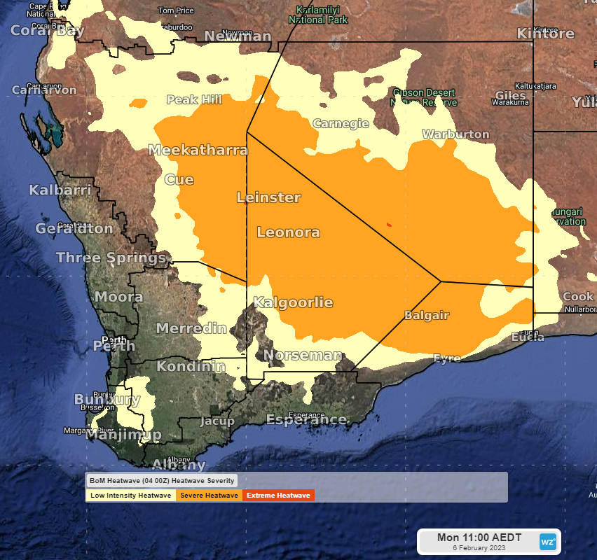 Perth waiting for a visit from the Fremantle Doctor